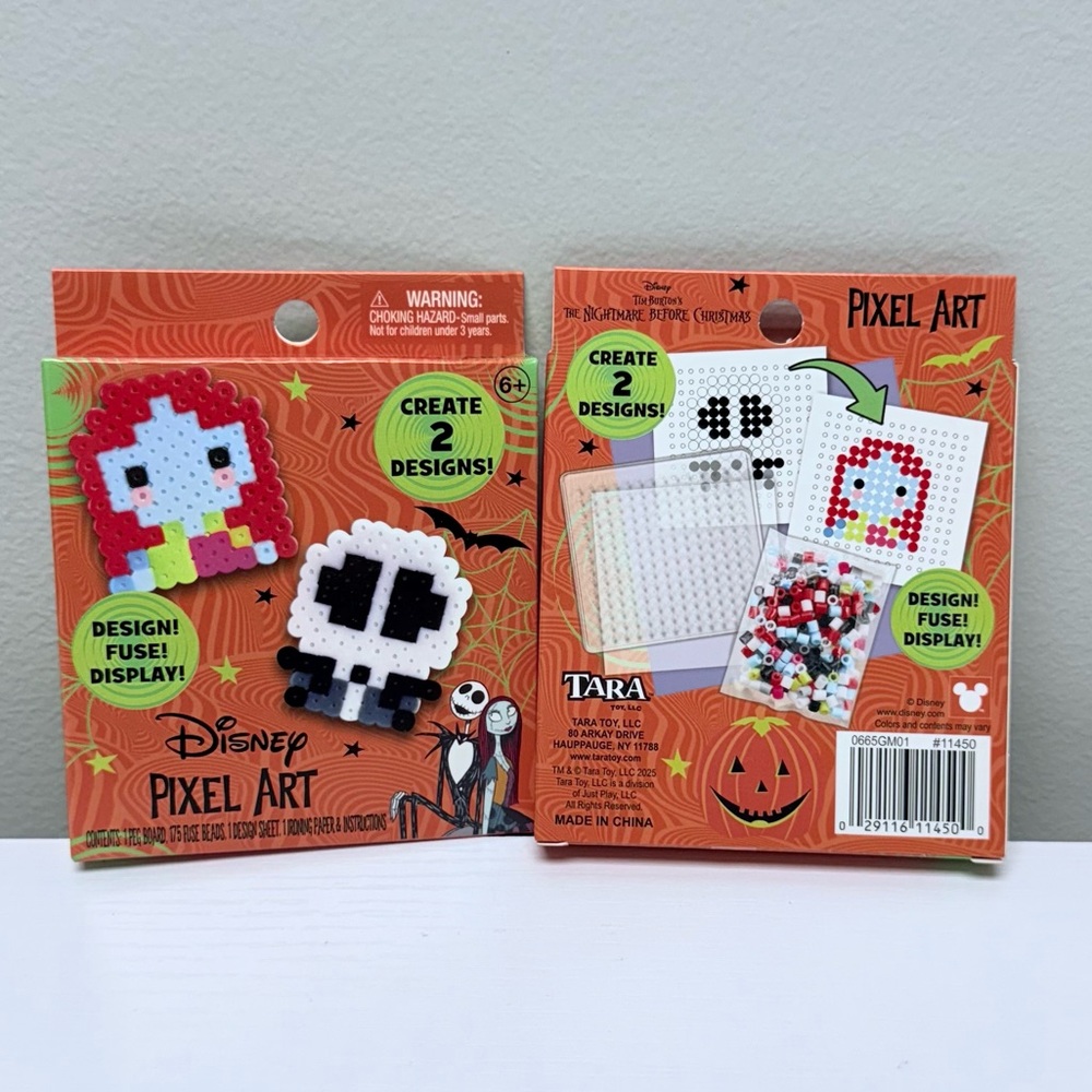 New! Set of 2 boxes Disney Pixel Art from Nightmare Before Christmas